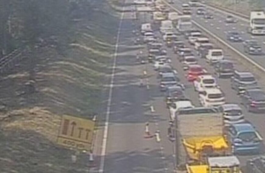 M1 traffic LIVE: Chaos after vehicle fire on major UK motorway | UK | News