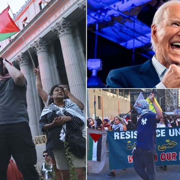Anti-Israel protesters arrested trying to disrupt Biden's megabucks fundraiser