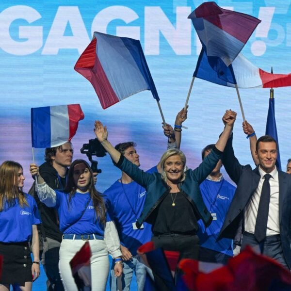 French right in commanding position as 'fed up' voters prepare to send Macron message in elections