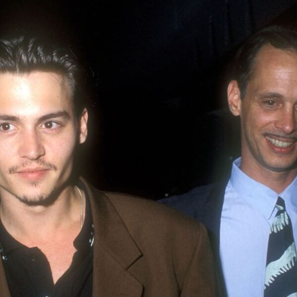 Johnny Depp and John Waters at the premiere of Parenthood