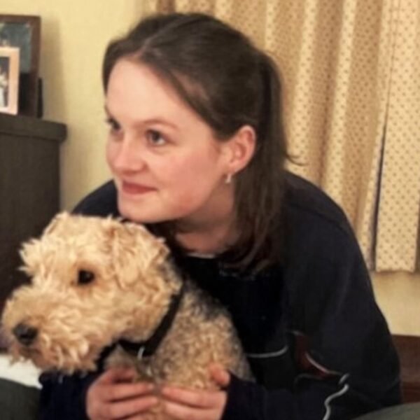 Lucy Atkins, a 20-year-old student at Cardiff University, and her pet dog Simba (pictured) died in a collision in Birmingham. Pic: Family handout (via West Midlands Police)