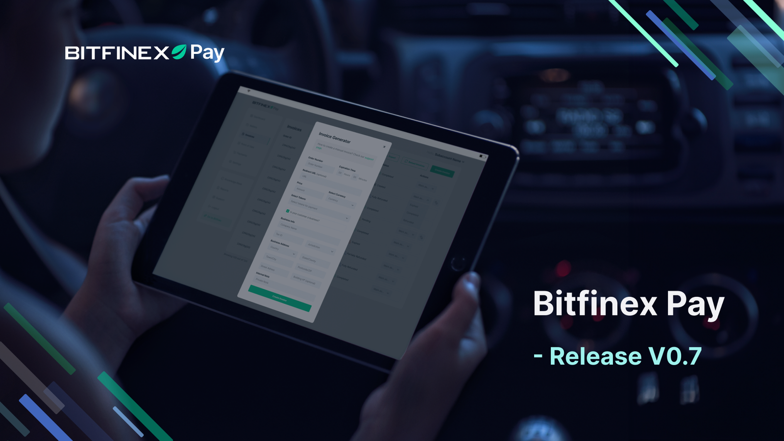 Bitfinex Pay - Release V0.7